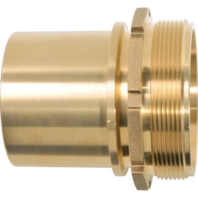 Schlauchstutzen TW, AG 1 1/2″, glatt mit Bund