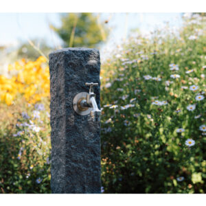 Wasserhahn, 1/2", AG 1/2" matt mit Verschraubung – Bild 2