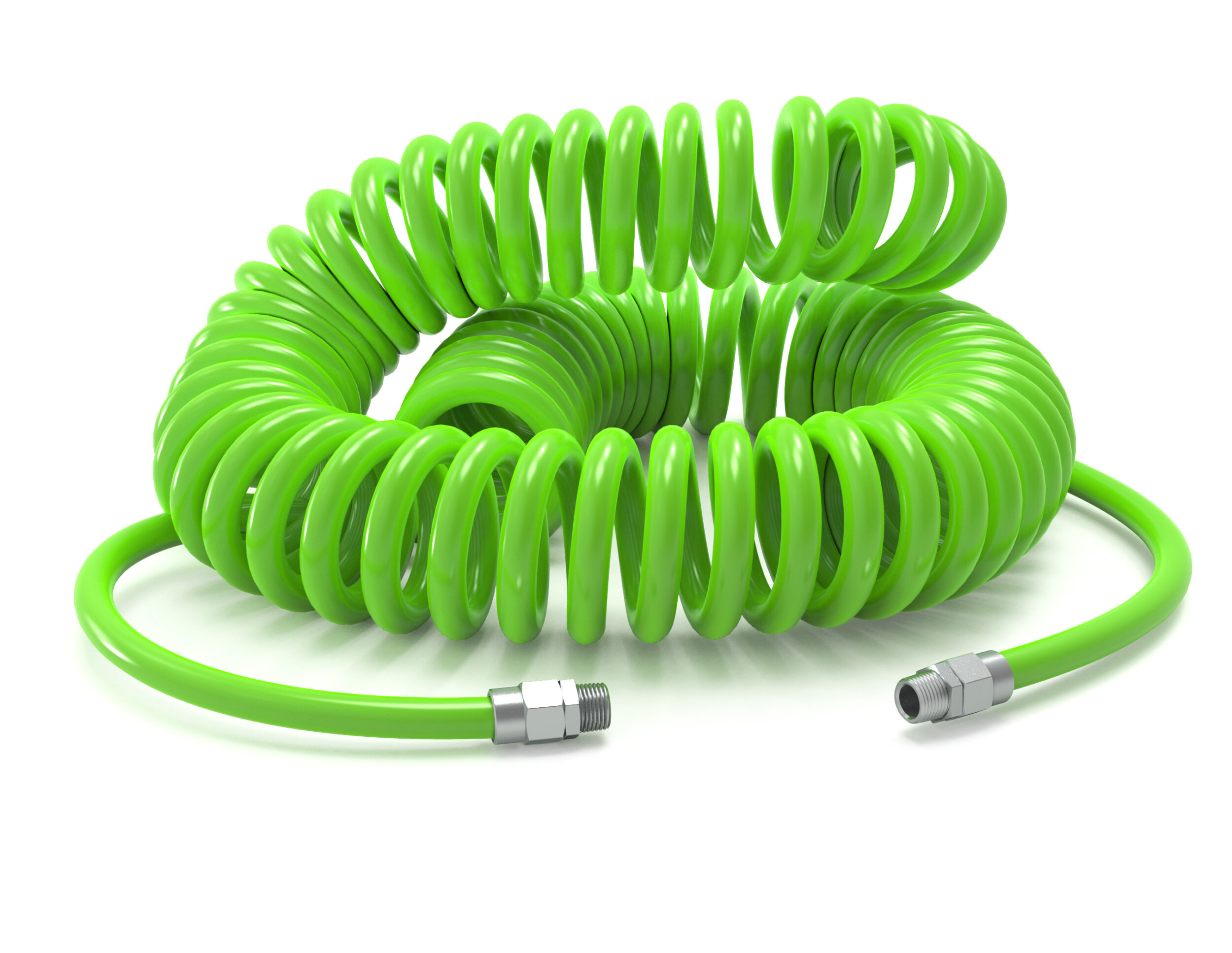 PUR-Spiralschlauchset Hi-Vis, Ø 6.5x10mm, 4m, R 1/4'' AG