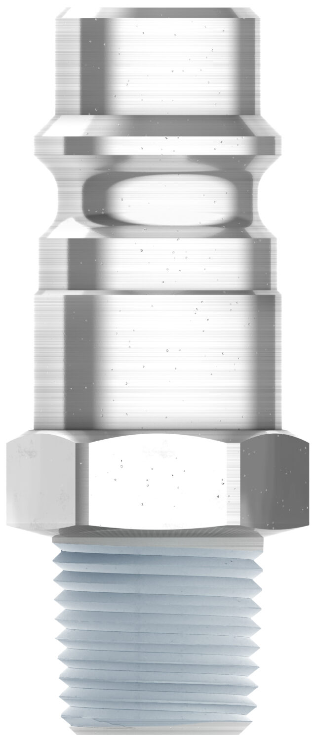 Nippel R 3/8″ AG,  Stahl gehärtet