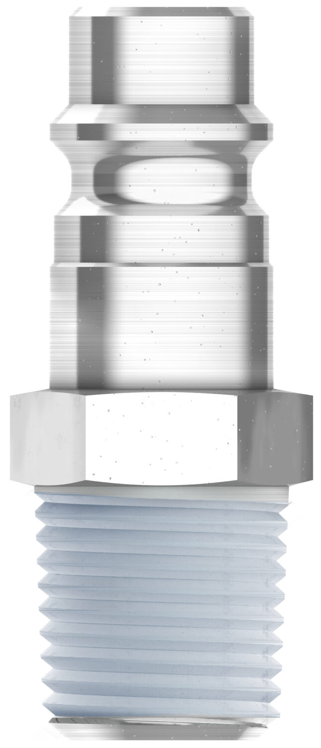 Nippel R 1/4" AG,  AISI 316, NBR