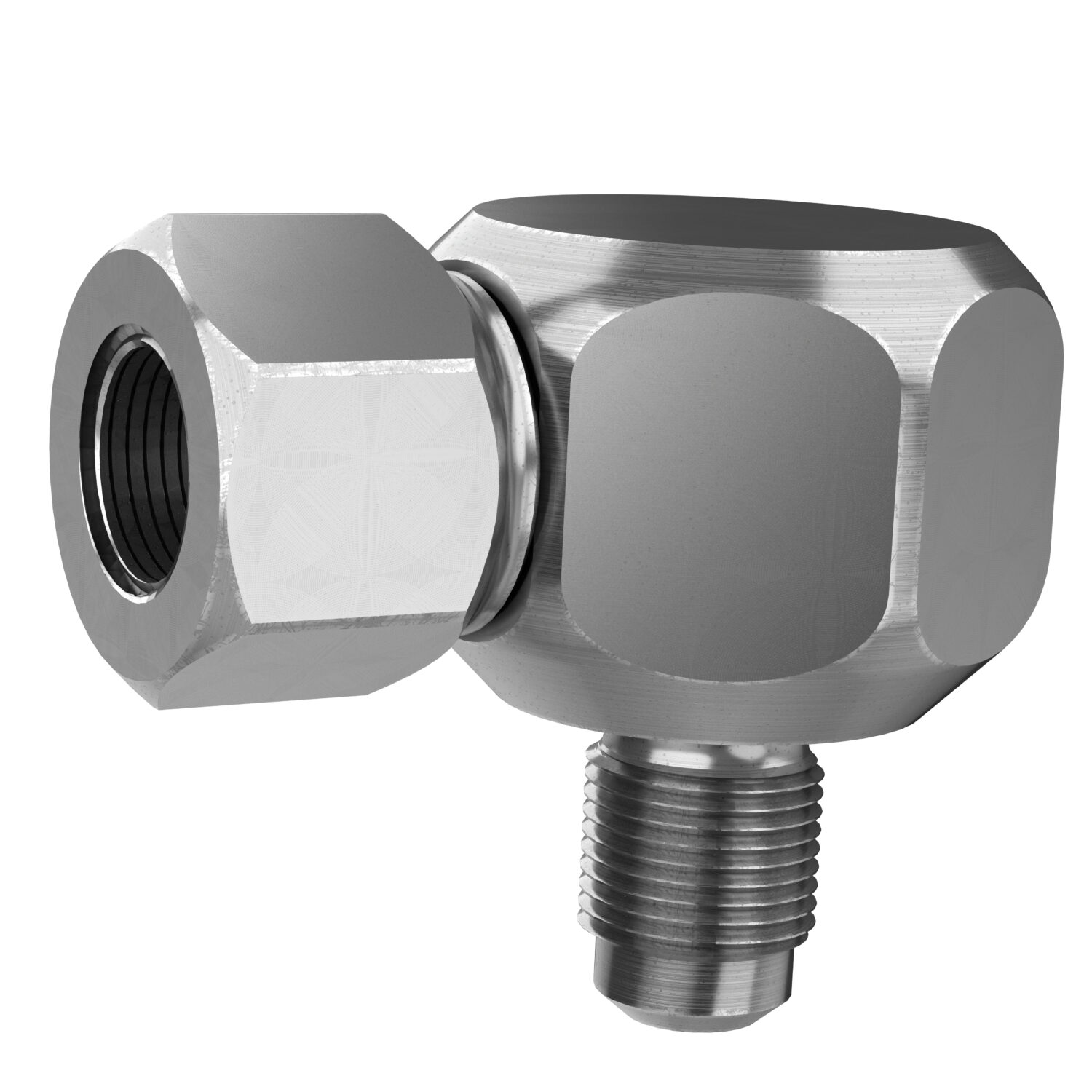 Adapter 2’500 bar, G 1/4» AG 120° Aussenkonuns drehb. – G 1/4» IG 120°Aussenkonus fest – Bild 6