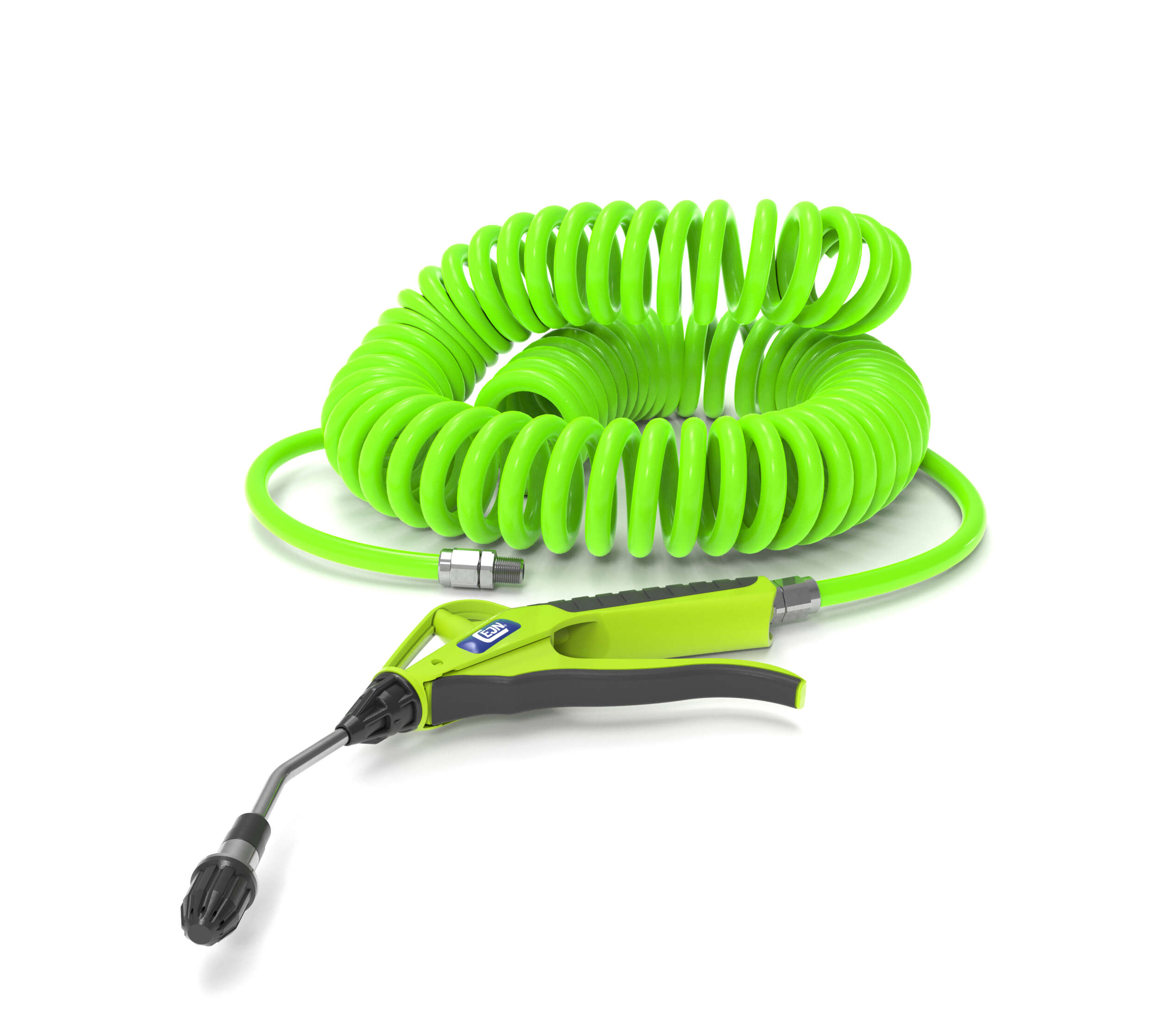 PUR-Spiralschlauchset Hi-Vis, Ø 8x12mm 6m, R 1/4'' mit BP 208 0952