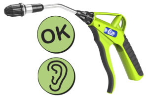 Sicherheits-Blaspistole Hi-Vis Serie 209, 90mm Rohr mit Schalldämpferdüse, G 1/4'' IG – Bild 2