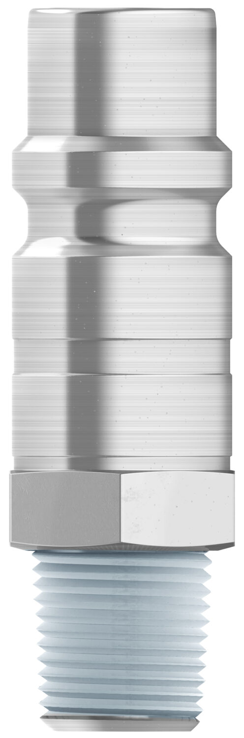 Nippel R 1/4″ AG, Stahl gehärtet