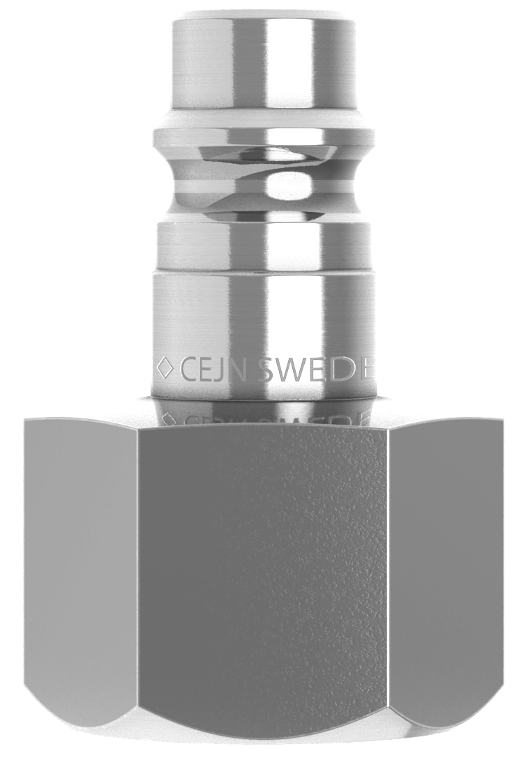 Nippel G 1/2″ IG, AISI 316, NBR