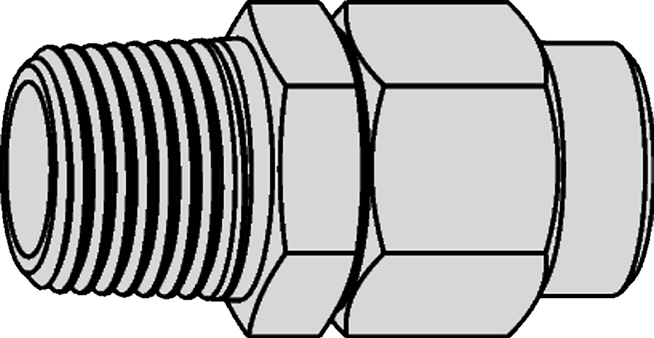 Stream-Line Adapter R 3/4″ AG, nicht drehbar, 19x24mm