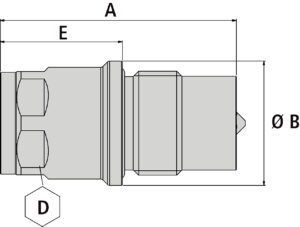 Kupplung DLC G 1'' AG DN12 FVMQ – Bild 2