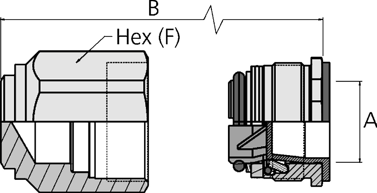 WEO Verschlusssteckbuchse 3/4″