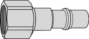 Nippel G 1/4" IG, Stahl gehärtet – Bild 2
