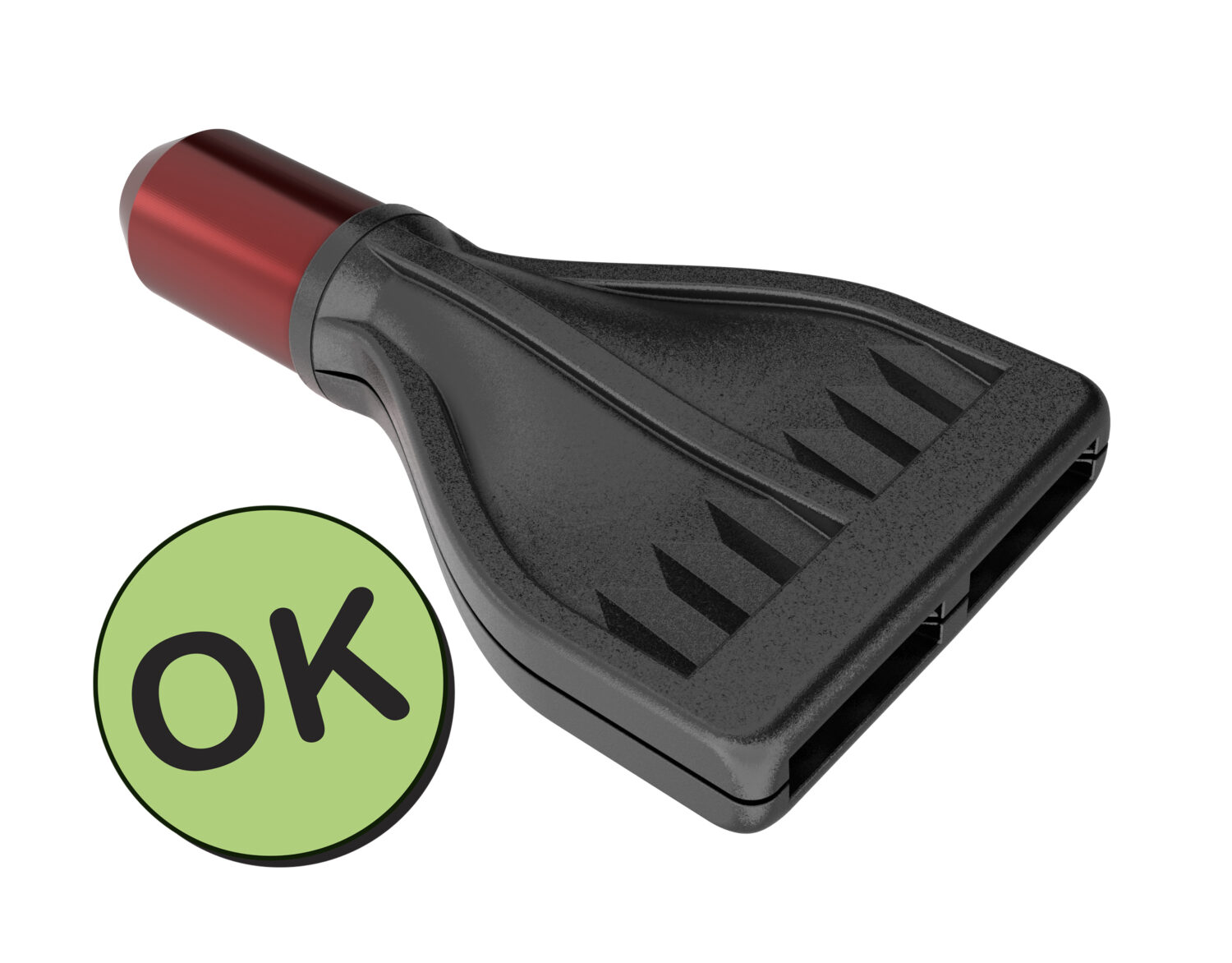 Flachdüse, steckbar