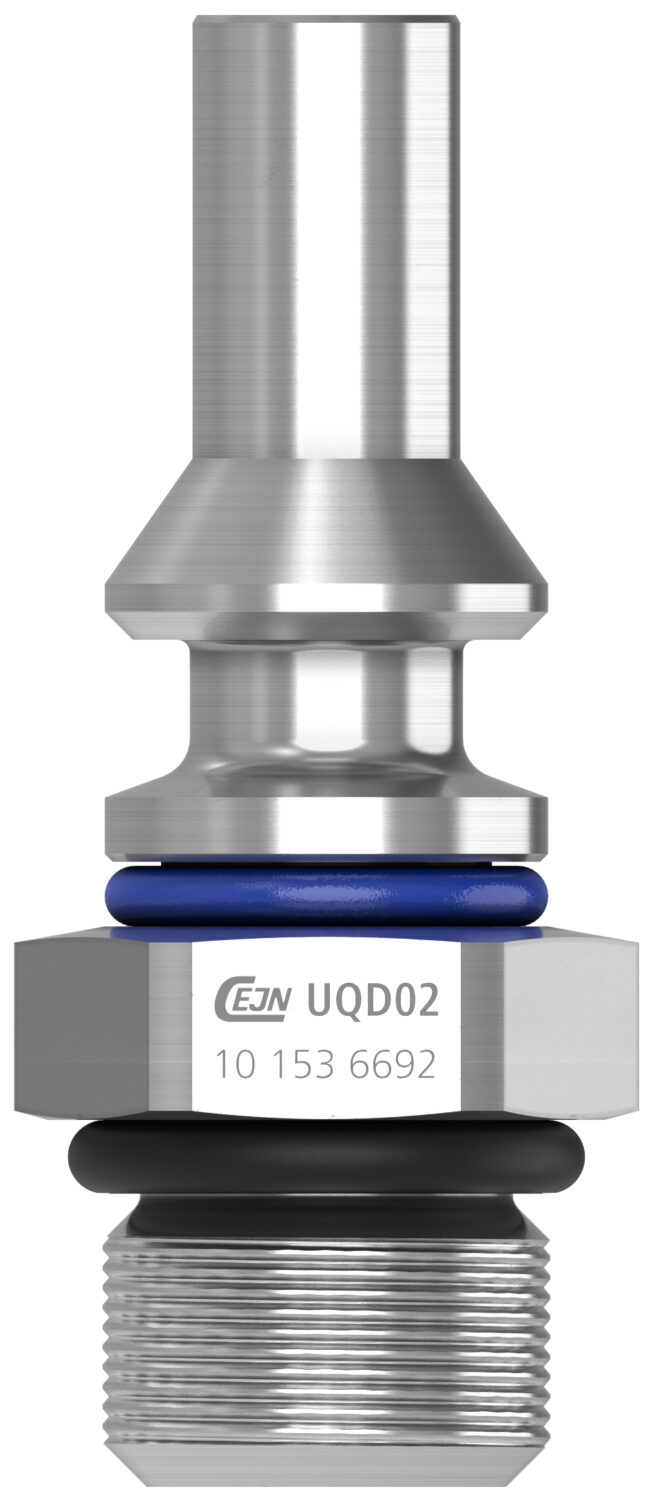 UQD 02 Nippel 7/16»-20 UNF AG (ORB-04) EPDM blau