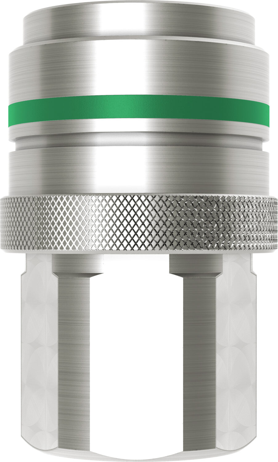 Kupplung G 1/2″ IG, ohne Ventil, NBR, grün