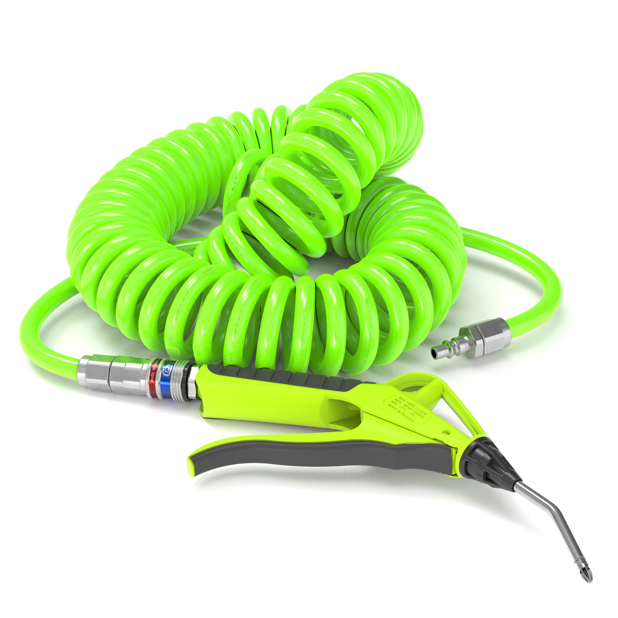 PUR-Spiralschlauchset Hi-Vis, Ø 6.5x10mm, 6m, eSafe 300 + BP 209 3100