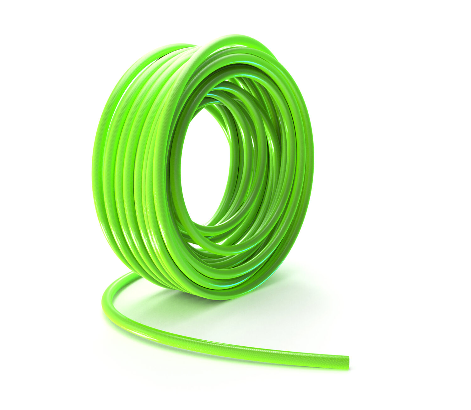 PUR-Schlauch Hi-Vis gerade Ø 9.5×13.5, gewebeverstärkt, Rolle 100m