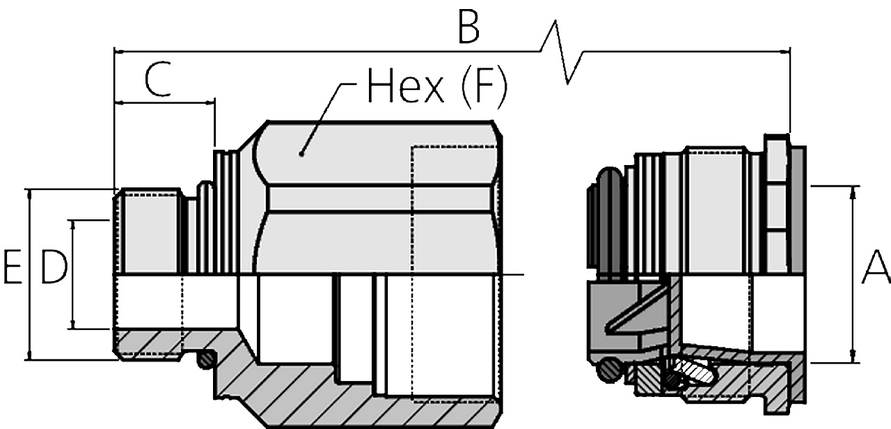 WEO Steckbuchse3/8″, M16x1.5 AG