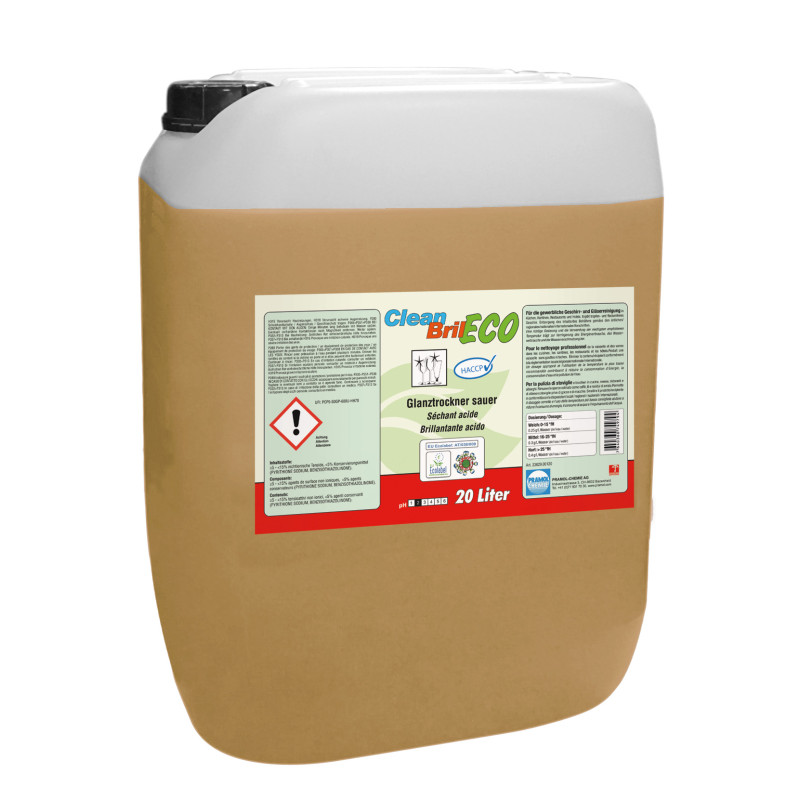 CleanBril ECO 20 l - ECO Glanztrockner für Spülmaschinen