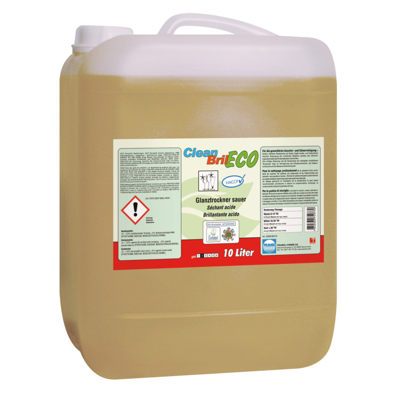CleanBril ECO 10 l - ECO Glanztrockner für Spülmaschinen