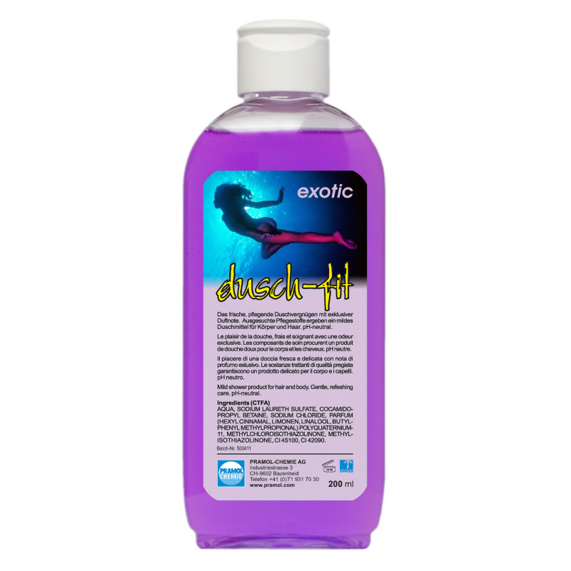 dusch-fit exotic 200 ml - Duschgel für Haare und Körper