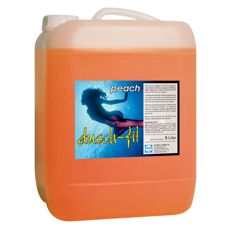 dusch-fit peach 5 l - Duschgel für Haare und Körper