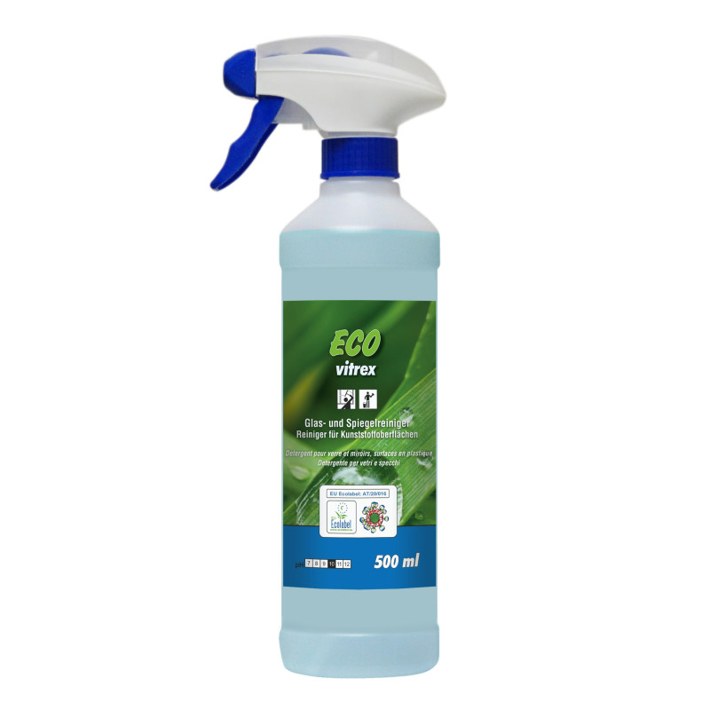 ECO vitrex 500 ml mit OPUS-Spr. Blau - ECO Glasreiniger Spray