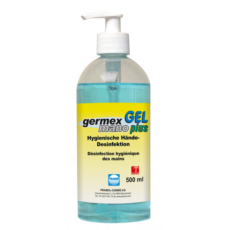 germex mano plus GEL 1 l (CH) mit Pumpe - Handdesinfektionsgel