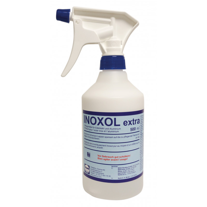 INOXOL extra 500 ml mit Sprüher - Edelstahlreiniger Spray