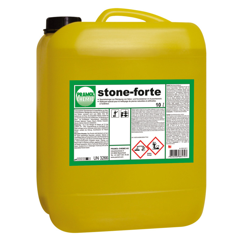 stone-forte 10 l - Steinreiniger für Aussenflächen