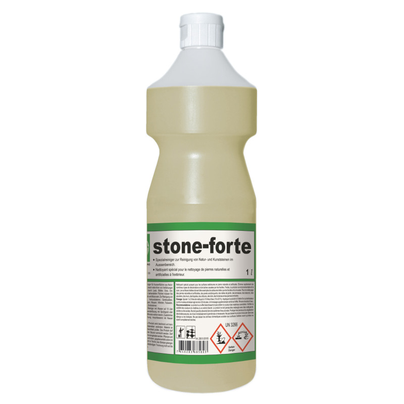 stone-forte 1 l - Steinreiniger für Aussenflächen