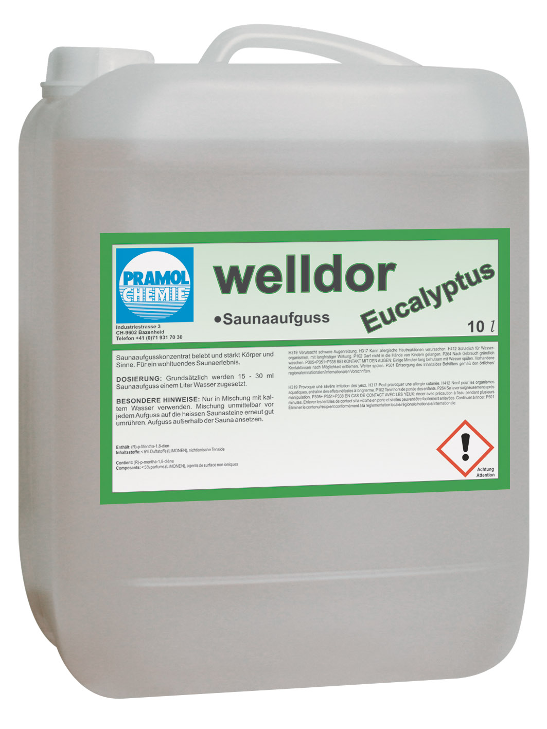 welldor eucalyptus 10 l - Saunaaufguss Eucalyptus