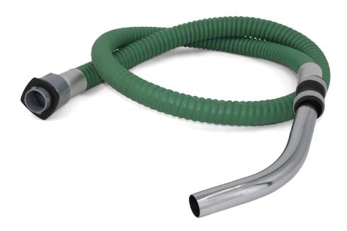 Schlauch Gummi mit Metallbogenrohr 2 m