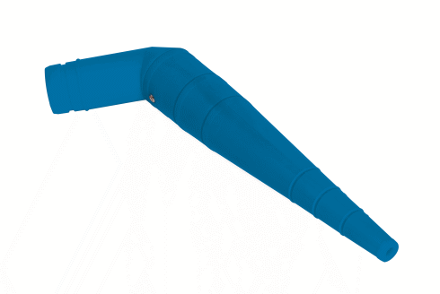 Silikonkonus-Adapter FDA Ø 40/20 mm blau