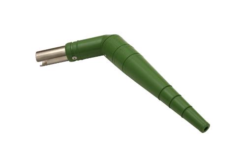Schrägrohrdüse Silikon FDA Ø 40 mm grün ATEX II2D