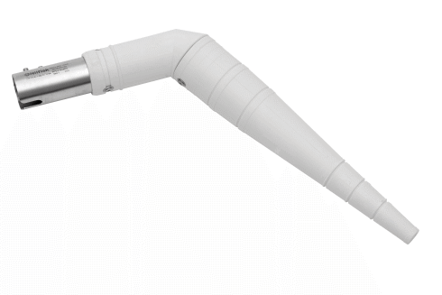 Schrägrohrdüse Silikon FDA Ø 40 mm weiss ATEX II2D