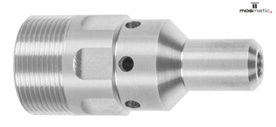 Gehäuse Weitsprühkörper Tankreiniger M20x1-AG D5 mm INOX L46.5