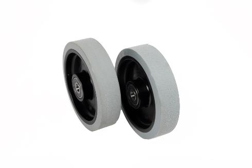 Vorderrad-Set Ø 200 mm PU grau schwarz 2 Stk