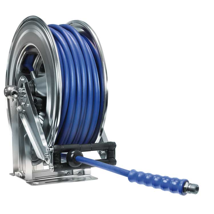 Schlauchaufroller 2SC08 30 m Blau glatt